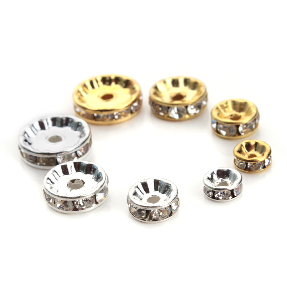 50pcs 4 6 8 10 12mm 라인 석 크리스탈  - Gold 6138 리뷰 및 가격